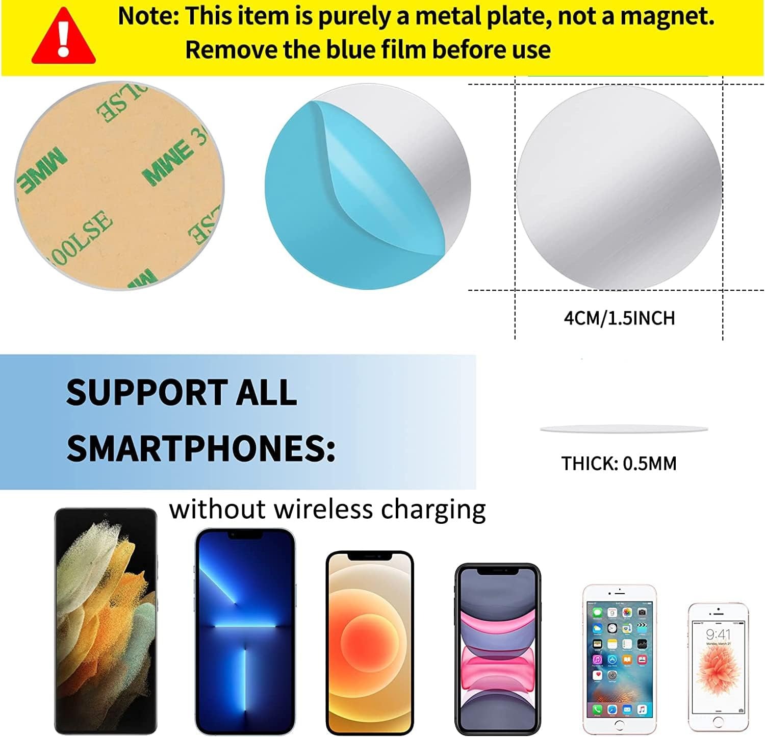 Magnetic Phone Mount Metal Pla - огляд і ціна Magnetic Phone Holder For Car Vent