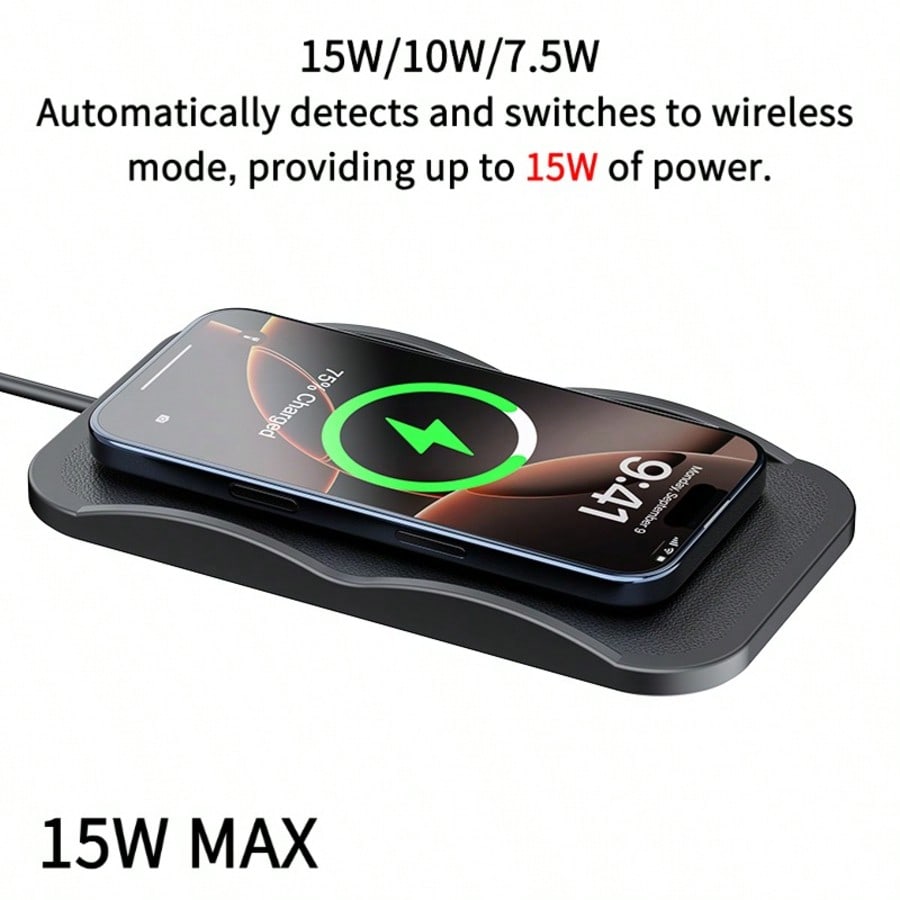 Tafdiur 1-Piece Silicone Squar - огляд і ціна Wireless Car Charger Mount Fast Charging