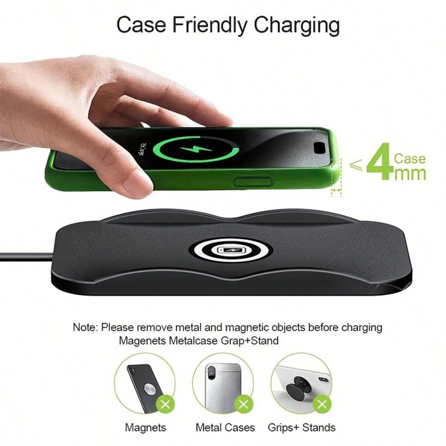 Tafdiur 1-Piece Silicone Squar - огляд і ціна Wireless Car Charger Mount Fast Charging