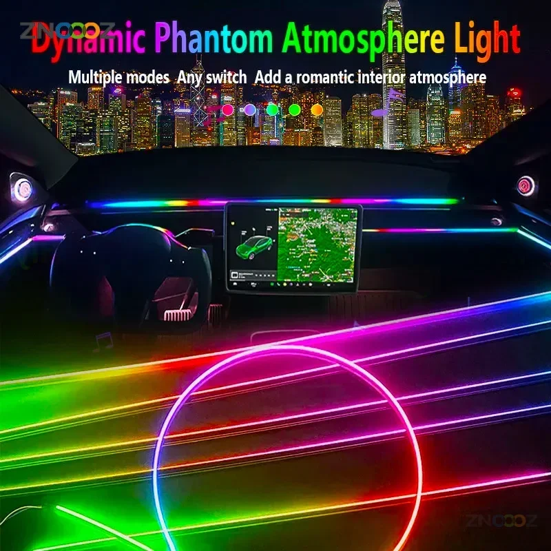 18IN1 Neon Car Interior Ambien - огляд і ціна Led Ambient Interior Car Lights App Control