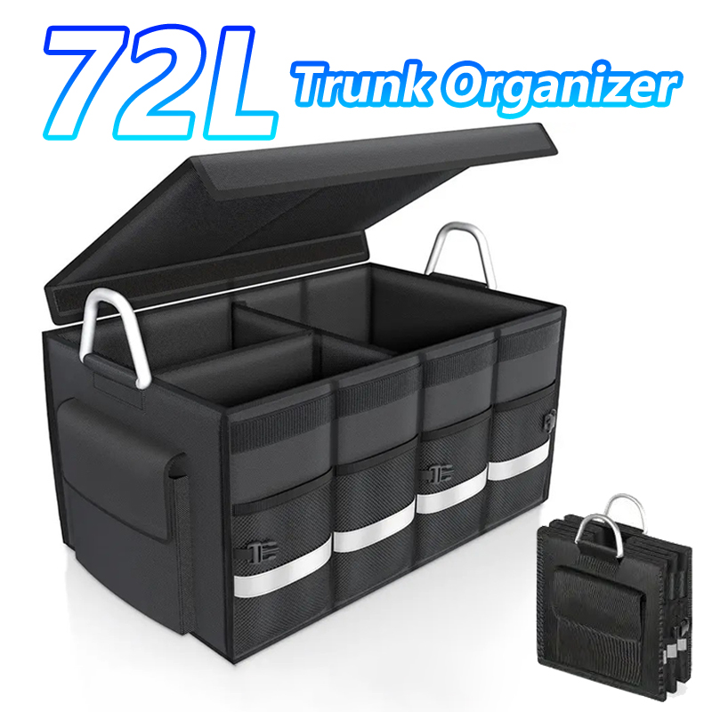 Heavy-Duty 72L Trunk Organizer - огляд і ціна Car Trunk Organizer Foldable Storage Box