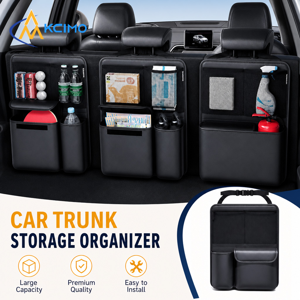 1Pc Kcimo Hanging PU Leather C - огляд і ціна Car Trunk Organizer Foldable Storage Box